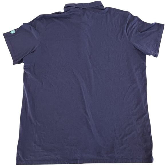 Greyson Spirit Polo Pima Cotton Blend Chest Pocket Embroidered CC Logo XXL Blue - Picture 2 of 7